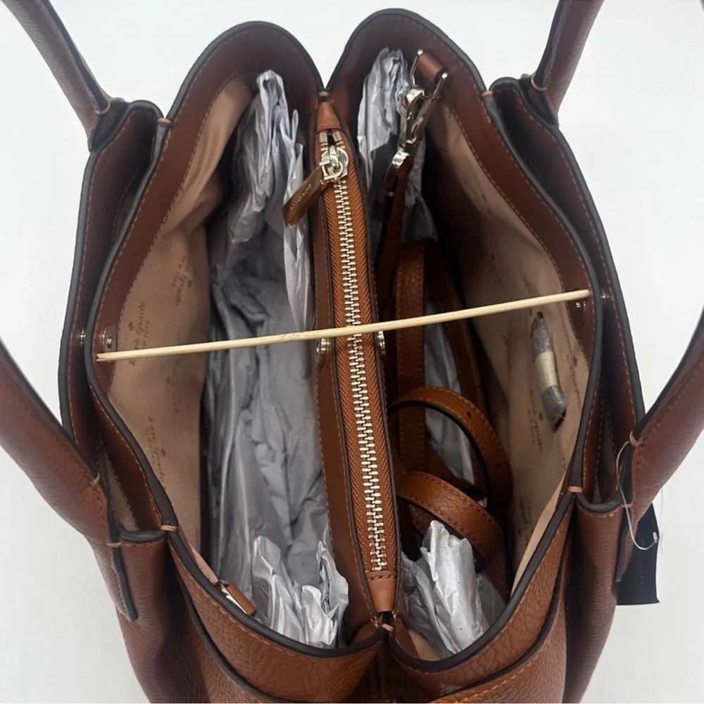 Kate Spade Large Dumpling Satchel Crossbody Bag & Leather Slim Bifold Wallet - Picture 10 of 14